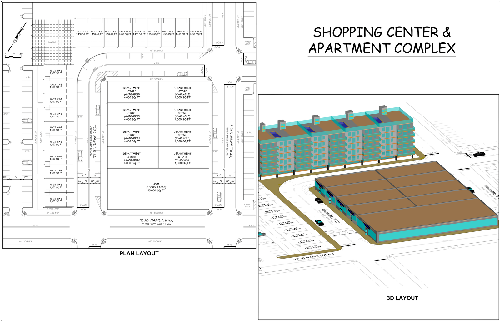 Shopping Center Site Plan